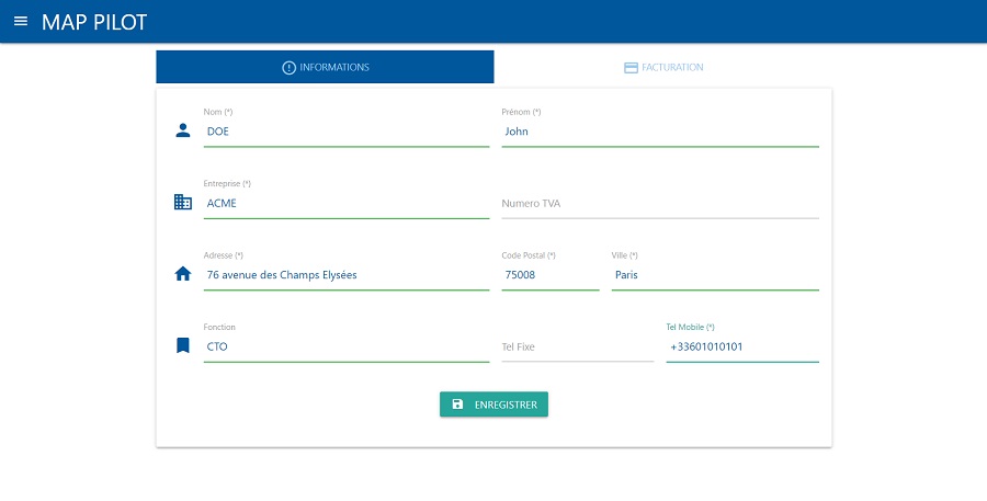 Profile information creation